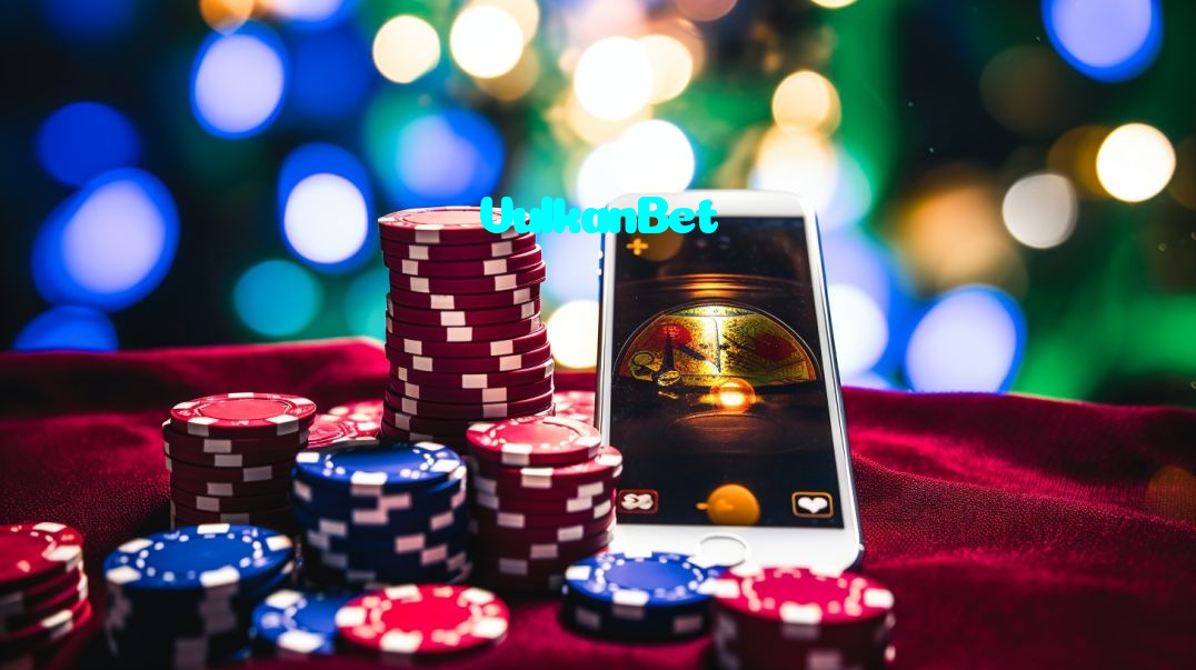 VulkanBet casino presented on mobile device in Pakistan with slots and live games